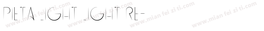 Pieta Light Light Re字体转换